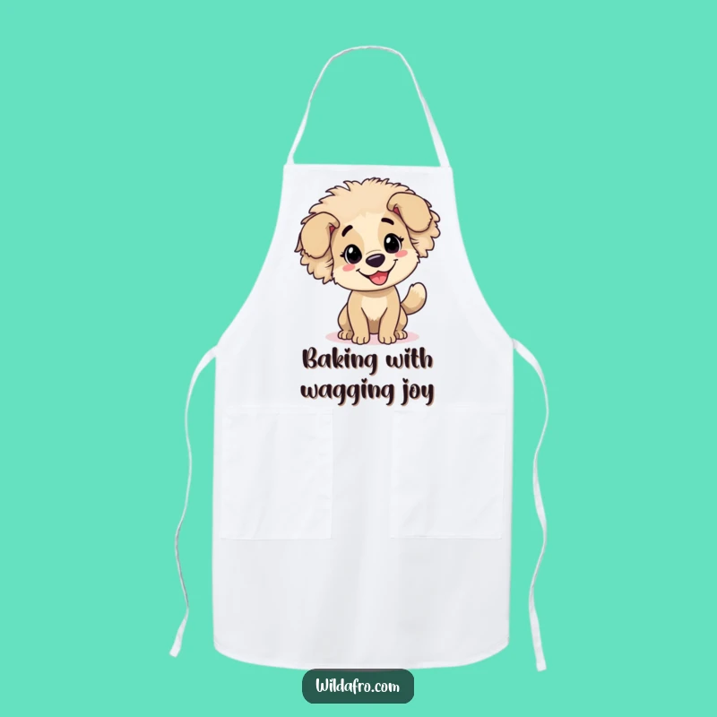 Funny Dog Afro Apron - Kitchen Wagging Tail Wear, Hilarious Gift