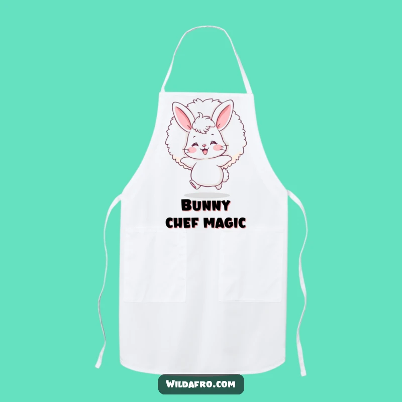Funny Bunny Afro Apron: Cook with Cute and Cheerful Flair!