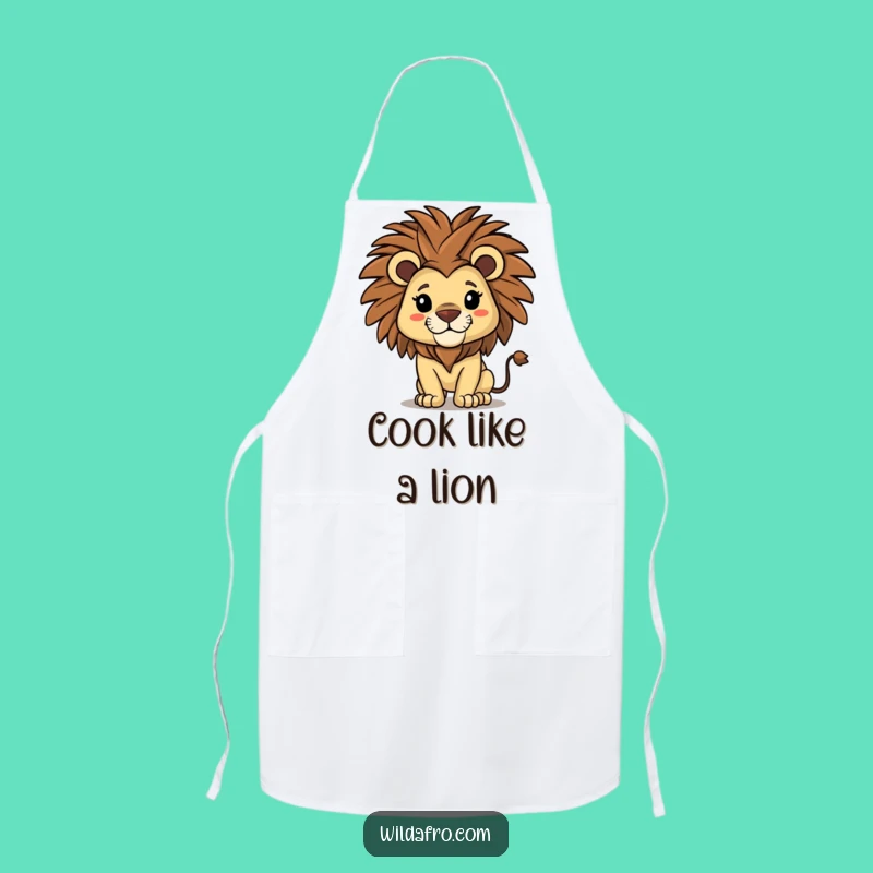 Funny Lion Apron: Kitchen Roar, Perfect Funny Gift for Chefs