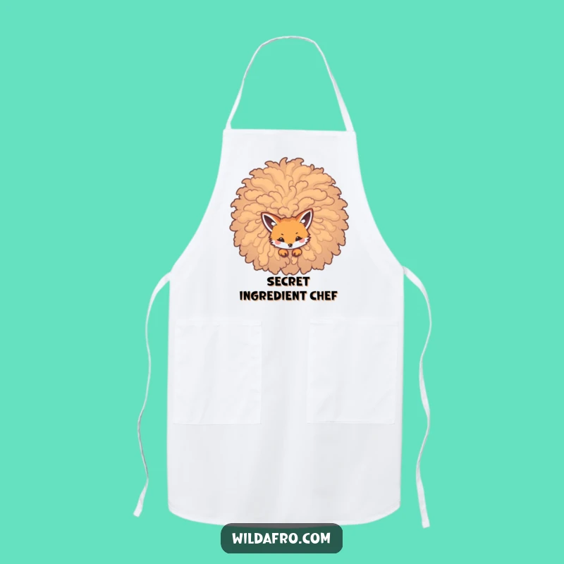 Funny Fox Afro Apron: Cook with Cleverness and Flair!