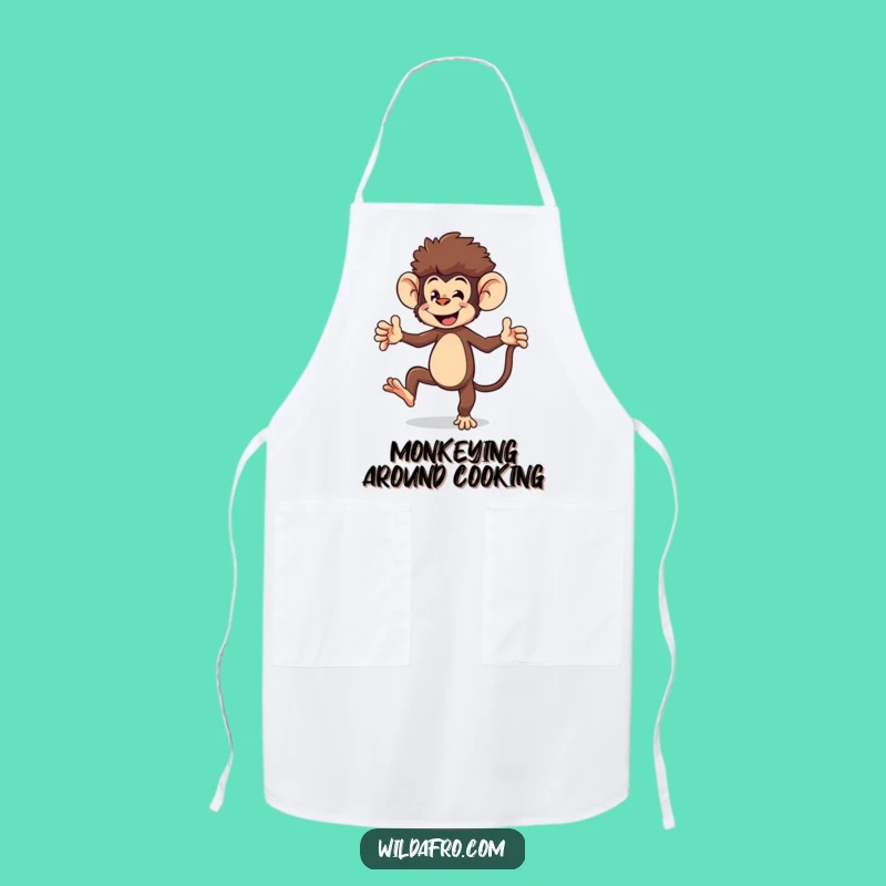 Funny Monkey Apron: Kitchen Dance Party, Perfect Funny Gift for Cooks