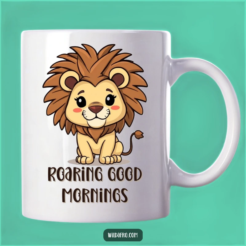 Funny Lion Mug: Afro Power, Perfect Funny Gift for Bold Personalities