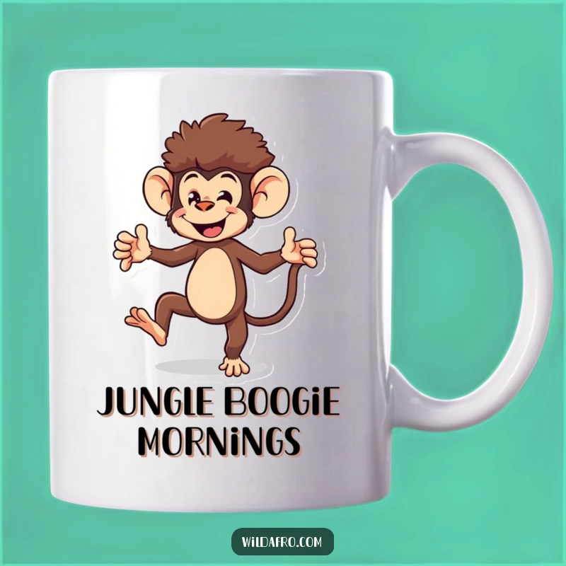 Funny Monkey Mug: Playful Dance, Perfect Funny Gift for Fun Lovers