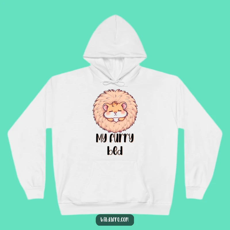 Cozy Funny Hamster Afro Nap Hoodie: Snuggle Up in Wacky, Hilarious Warmth!