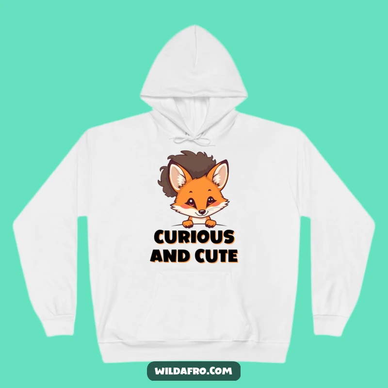 Funny Fox Afro Hoodie - Cozy Feline Fashion for Stylish Explorers