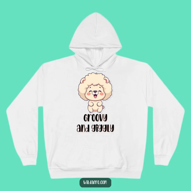 Funny Bear Afro Hoodie - Cozy Giggle Comfort with Retro Style Gift