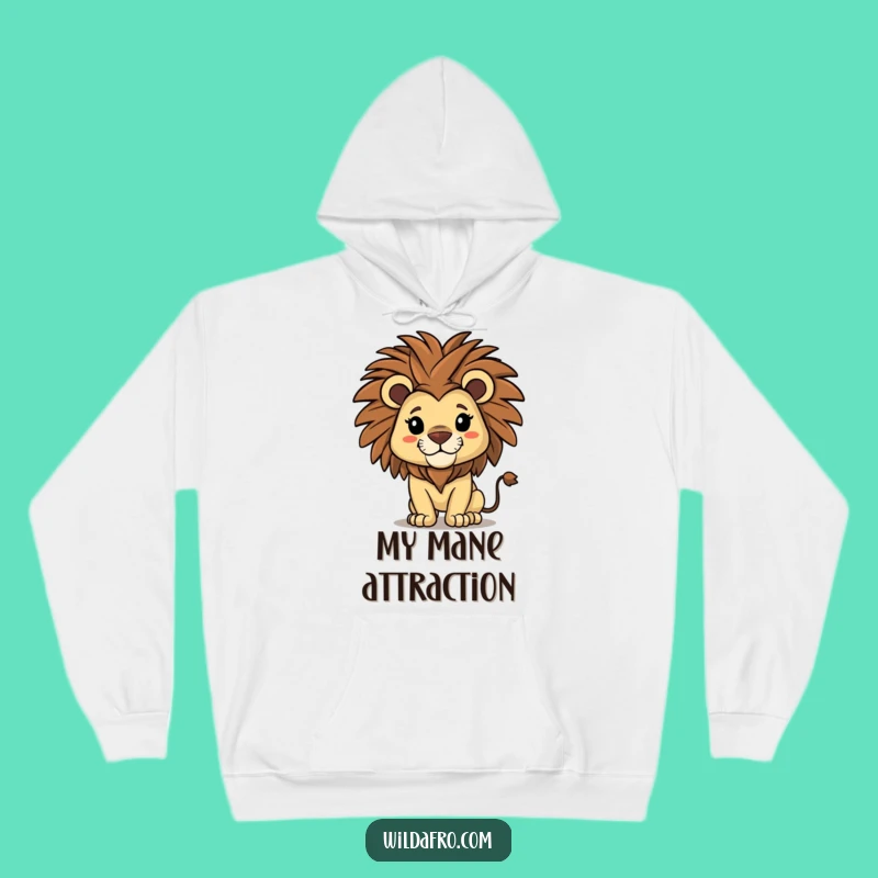 Funny Lion Hoodie: Cozy Afro Vibes, Perfect Funny Gift for Staycations