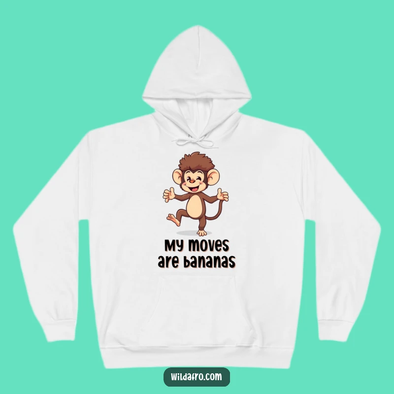Funny Monkey Hoodie: Cozy Dance Party, Perfect Funny Gift for Chill Vibes