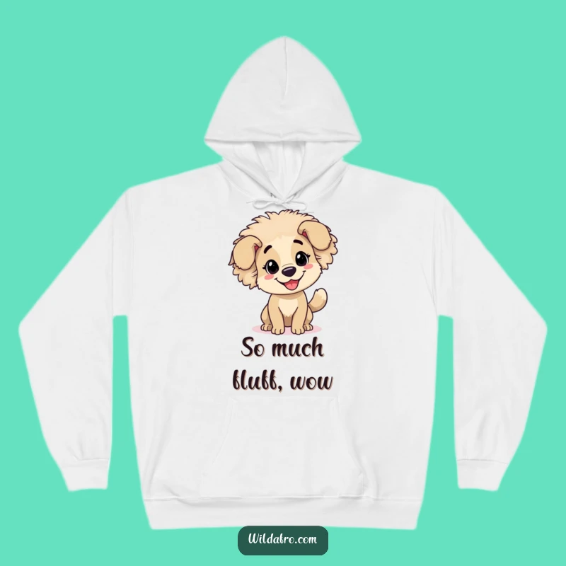 Cozy Funny Dog Afro Hoodie - Warm Wagging Tail Sweatshirt, Great Gift
