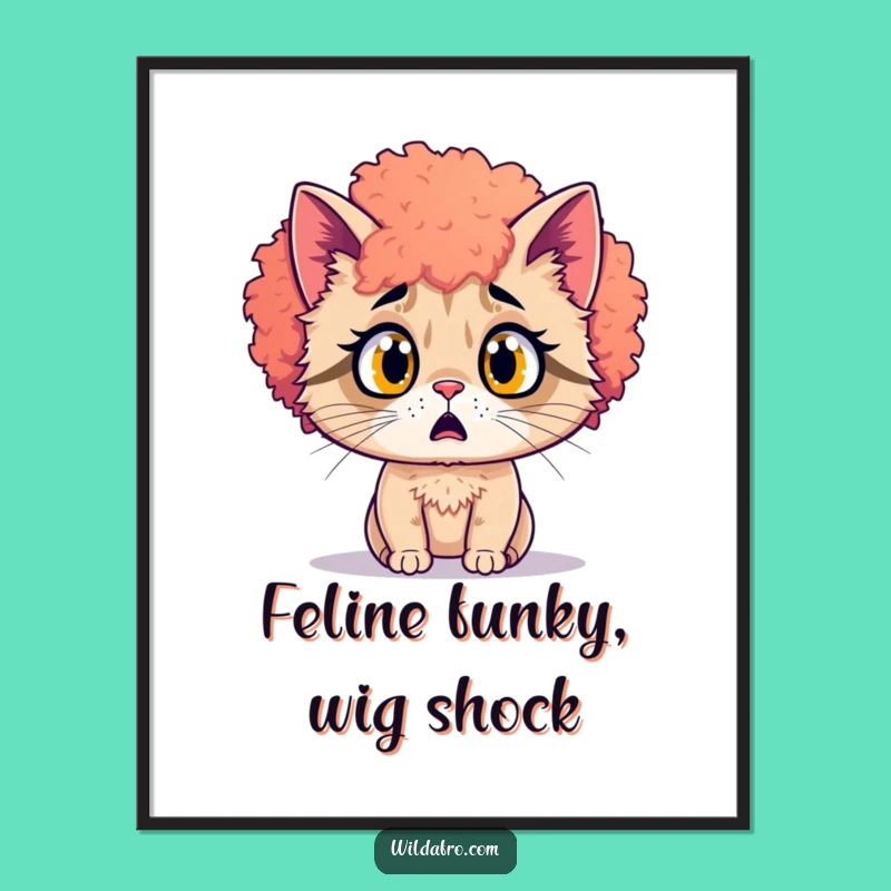 Free Printable Cat Afro Wall Art: Shocking Downloadable Decor for a Fun Space!