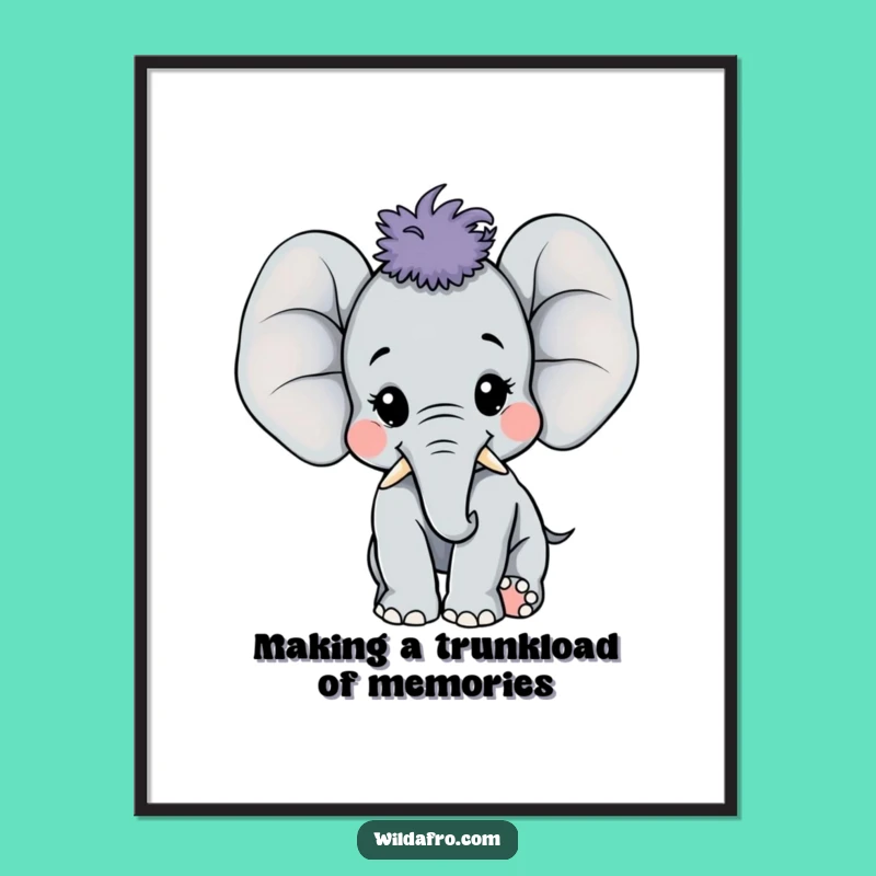 Free Printable Elephant Wall Art: Funny Downloadable Decor for Joyful Spaces!