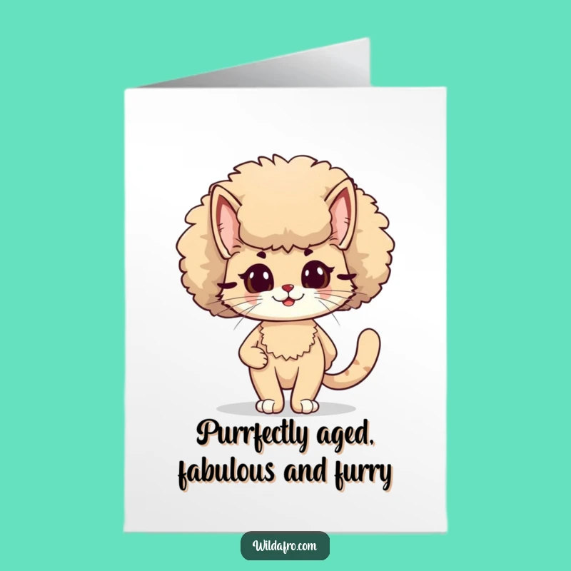 Free Printable Cat Birthday Card: Funny Downloadable Gift for Cool Kitties!