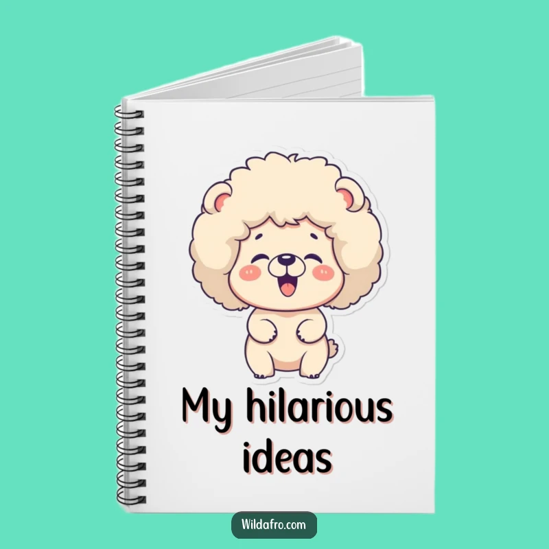 Funny Bear Afro Notebook - Journal Your Groovy Thoughts Gift