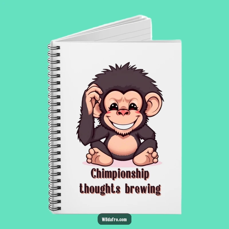 Funny Chimp Afro Notebook: Jot Down Ideas with This Hilarious Primate Pal