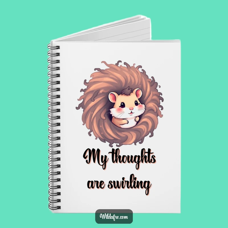 Funny Hamster Afro Notebook: Jot Down Ideas with Quirky Hair Style