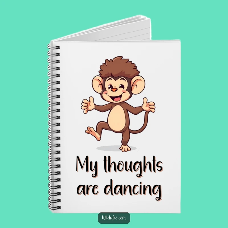 Funny Monkey Notebook: Dance Your Ideas, Perfect Funny Gift for Creatives