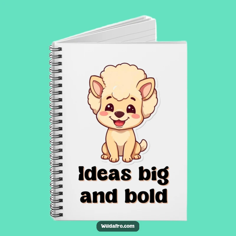 Funny Dog Afro Notebook - Joyful Pup Journal for Dog Lovers, Perfect Gift