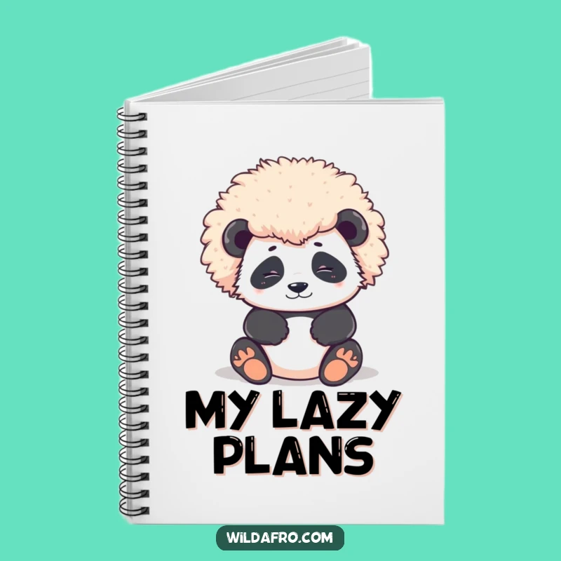 Funny Panda Afro Notebook: Contented Character Journaling with Magnificent Ideas