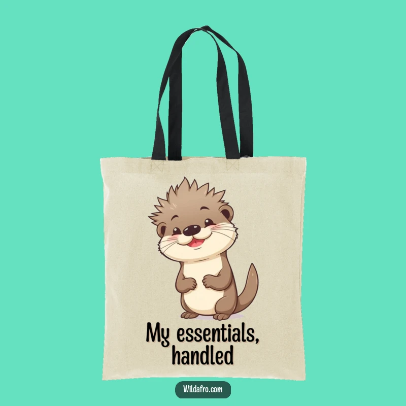 Funny Otter Spiky Afro Tote Bag - Carry Your Confidence, Perfect Humorous Gift